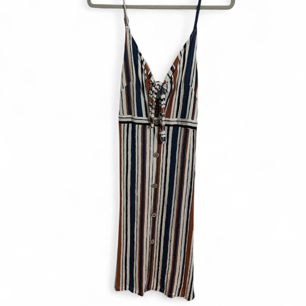 Love Tree Multicolor Striped Midi Dress - Picture 2 of 6
